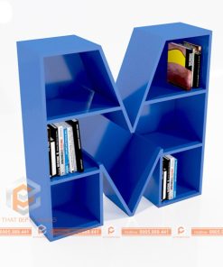 Kệ sách trang trí chữ M
