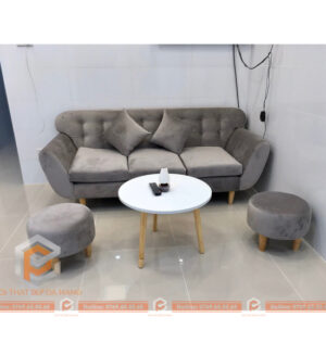 sofa băng bọc nhung - SFB10014 (1)
