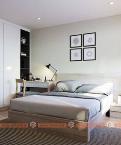 giường ngủ gỗ theo bộ