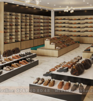 thiết kế nội thất showroom giày dép tại đà nẵng