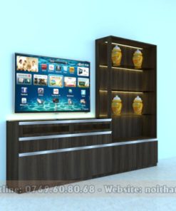 combo kệ tivi và tủ trang trí - ktt10007