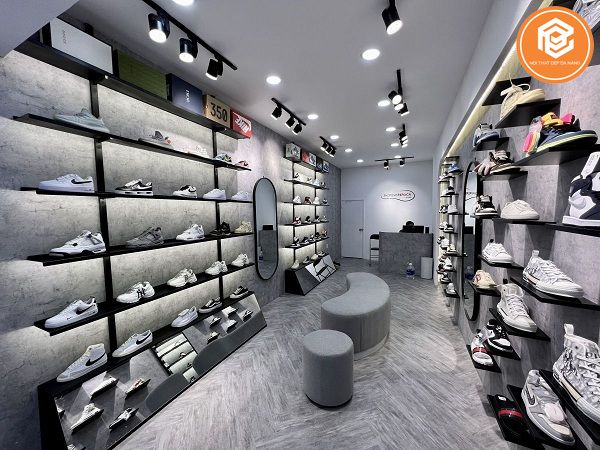 Mẫu thiết kế shop giày sneaker, thể thao