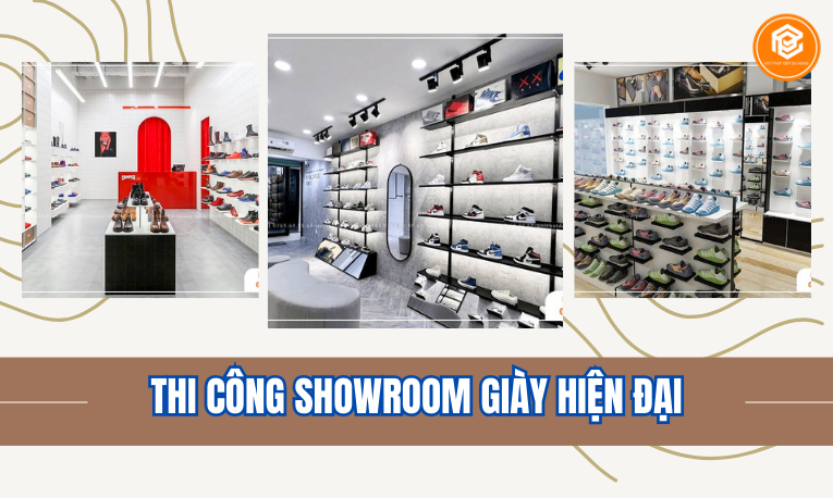 Thi Công Showroom Giày Hiện Đại Trọn Gói Tại Đà Nẵng