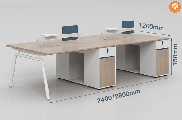 Kích thước bàn làm việc 2400mm