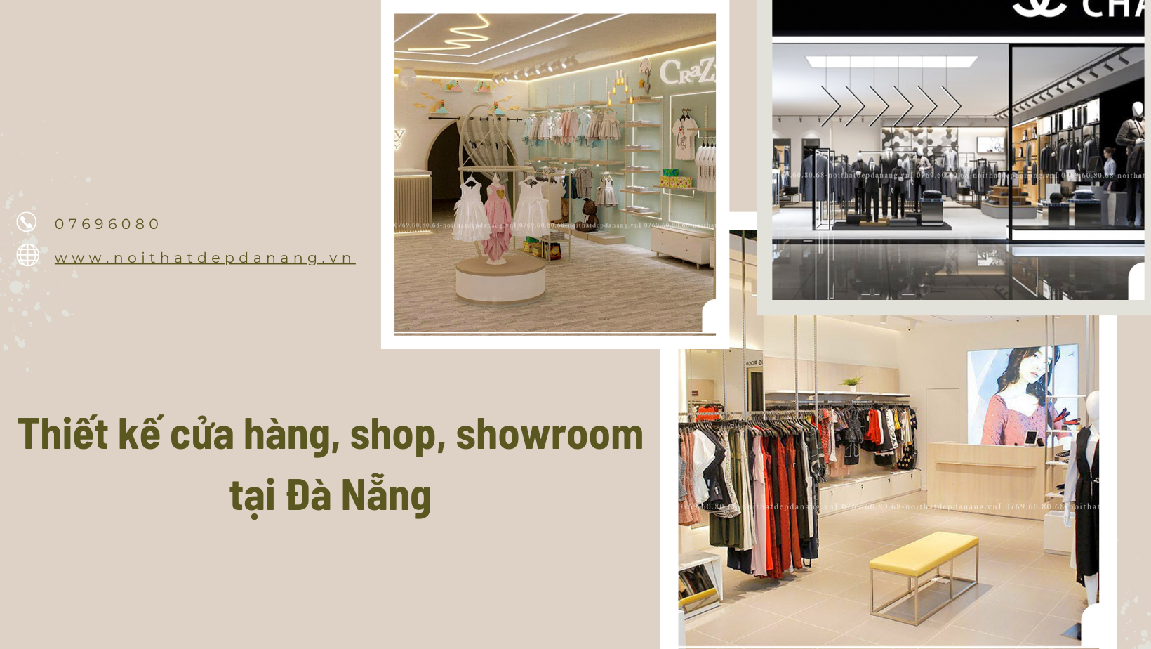 Thiết kế cửa hàng shop showroom tại Đà Nẵng