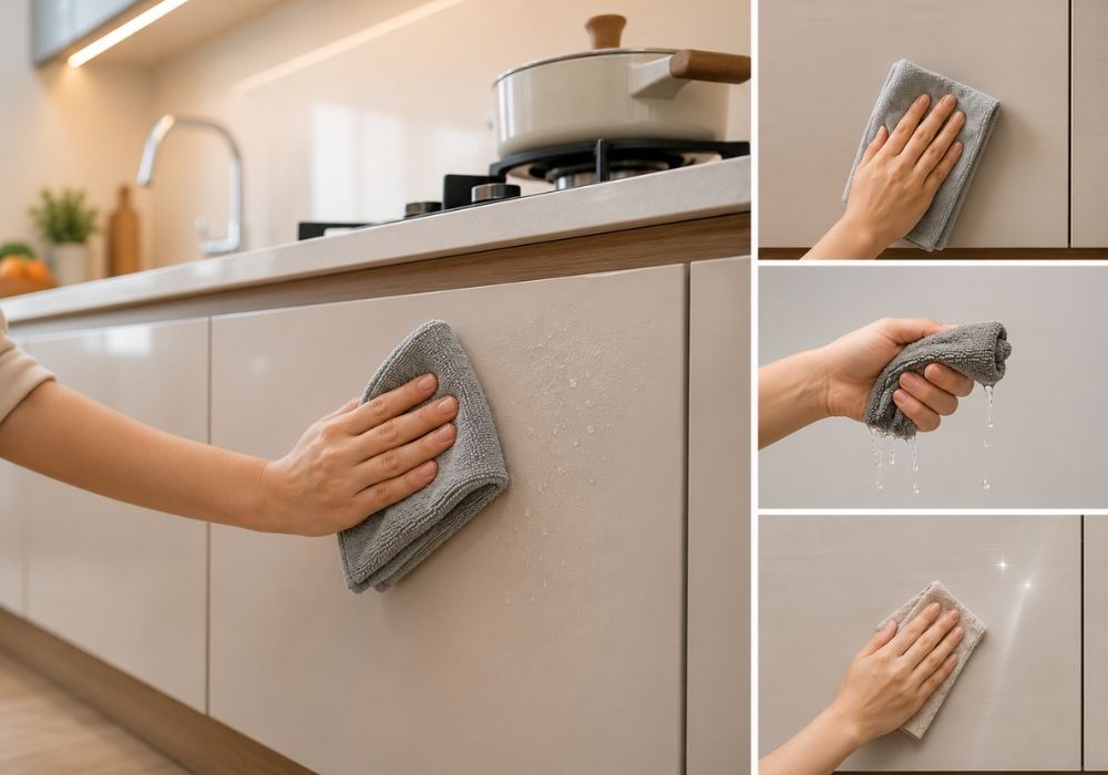 Cách bảo quản tủ bếp gỗ công nghiệp
